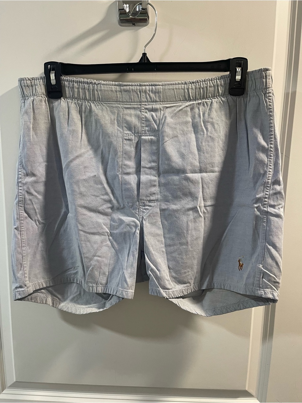Ralph Lauren Light Blue Elastic Waist Cotton Shorts
